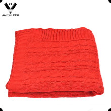 100% акриловый сплошной цвет вязать одеяло